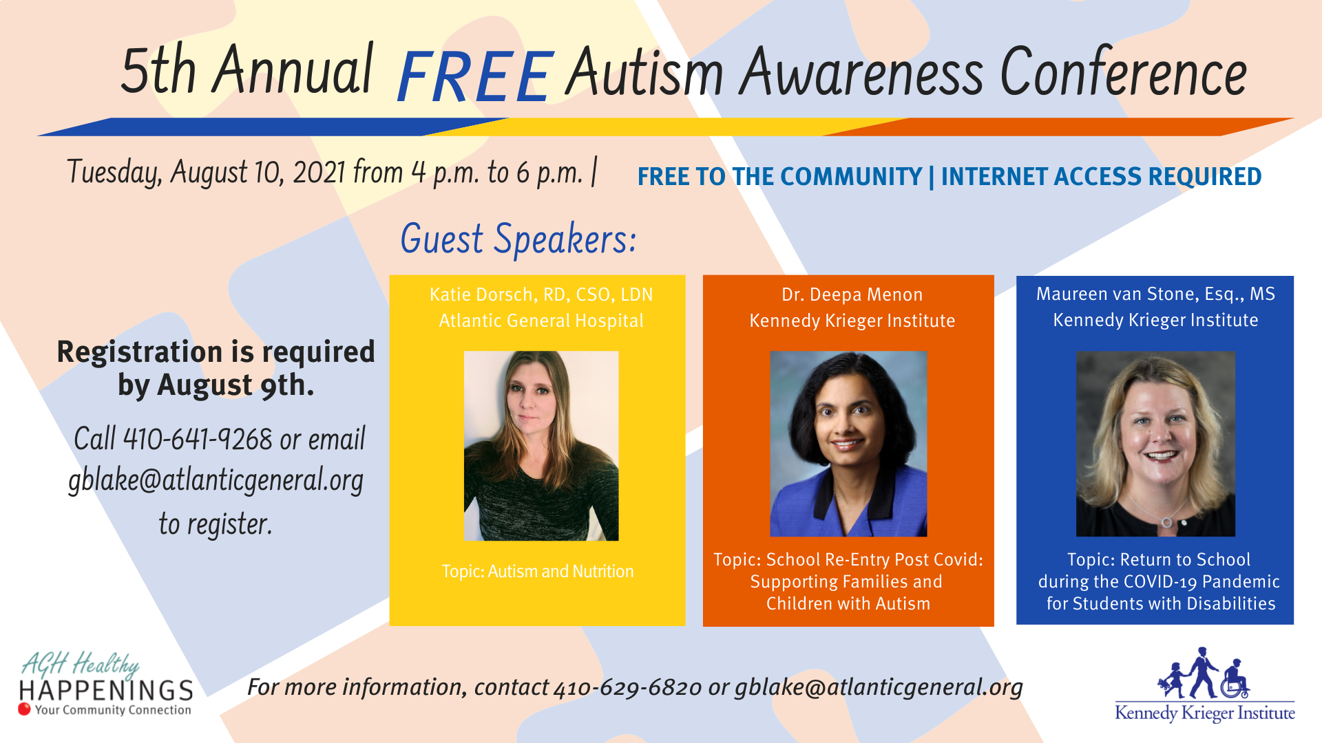 ATLANTIC GENERAL HOSPITAL TO HOST VIRTUAL AUTISM CONFERENCE IN AUGUST